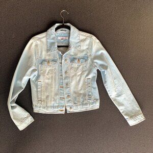 NWOT, Small White-Washed Jean Jacket